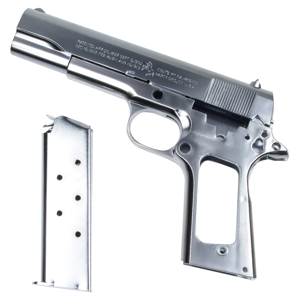 ミリタリーショップ レプマート / Marushin 発火式モデルガン 組立キット COLT GOVERNMENT M1911A1 シルバーABS  082409