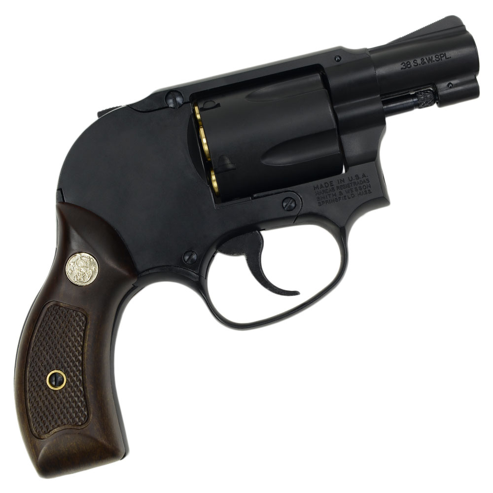 マルシン M49 WディープブラックABS(ガスガン) マルシン ガスガン S&W M49 ボディガード 2インチ 木目調プラグリップ