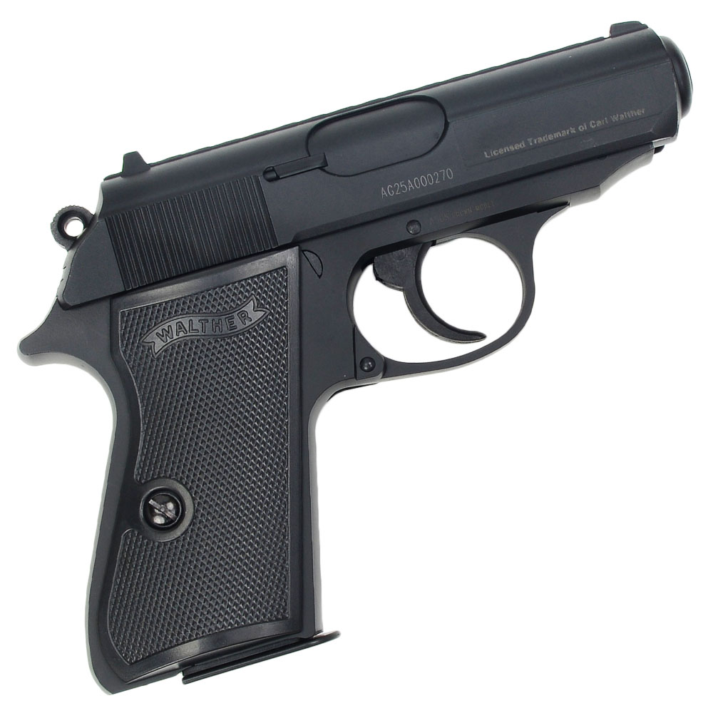 CROWN MODEL ハイランクエアーコッキングガン ワルサーPPK/S 10歳以上