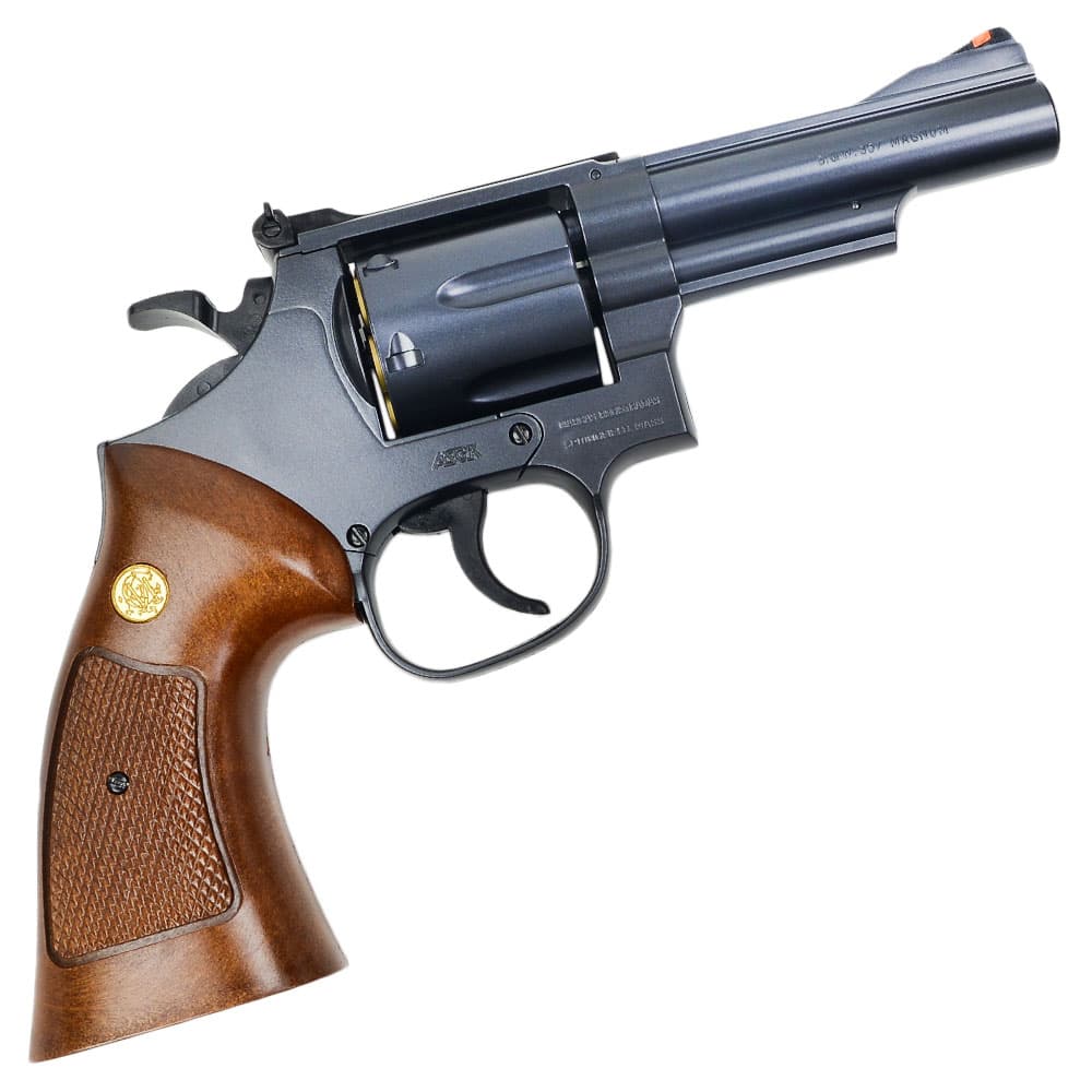 CROWN MODEL エアコッキングガン S&W M19 ウッドタイプグリップ 4