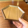 六角形トレー 黒クルミ 無垢材 ウォールナット
