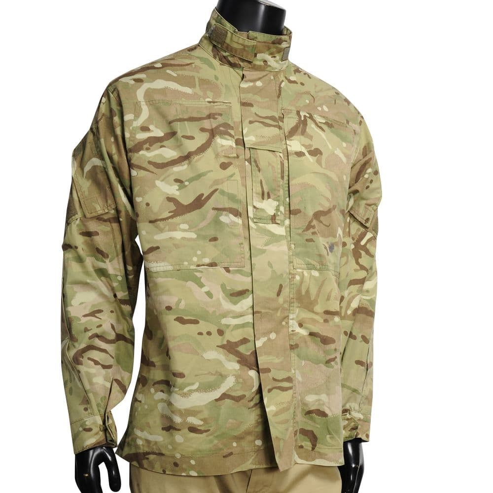 【実物美品】イギリス空軍 MTPジャケット & ベレー帽（フルパッチ） イギリス軍放出品 コンバットジャケット MTP迷彩 BDU 軍用戦闘服 小