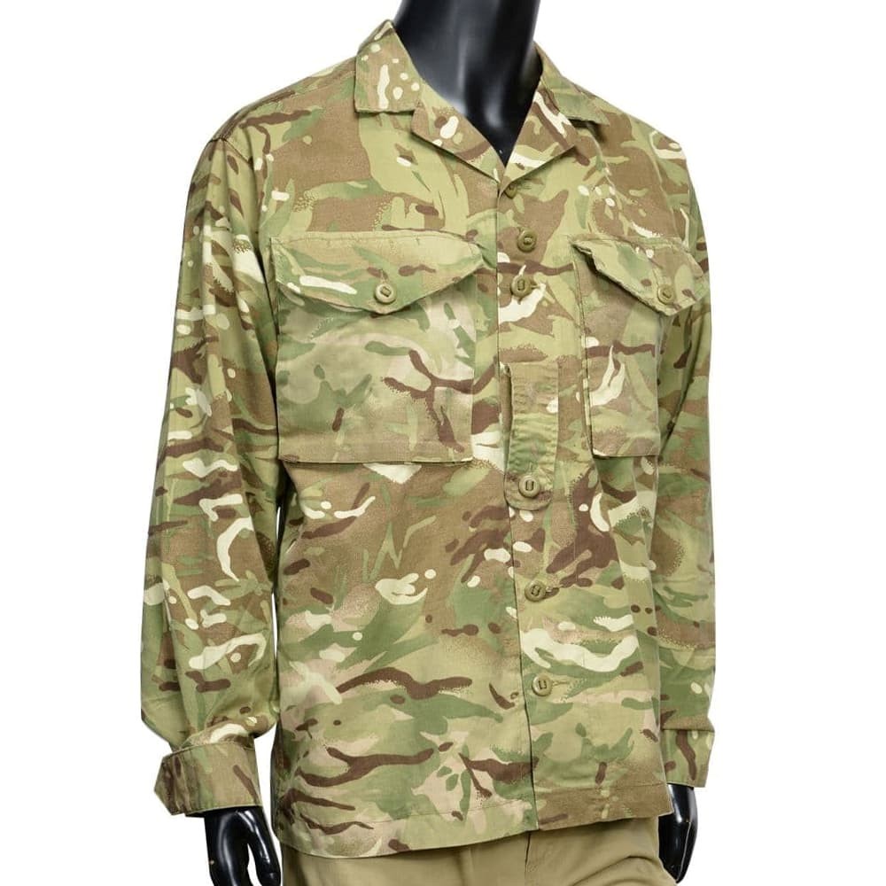 イギリス軍放出品 コンバットジャケット MTP迷彩 BDU ボタン留め
