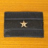 チェコ軍放出品 ワッペン 階級章 少佐 金色星 細線あり ベルクロ付き OD