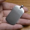 ステンレス製 ドッグタグプレート 5×2.7cm カラー