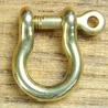 シャックル 馬蹄型 真鍮パーツ 磨きあり