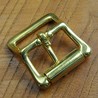 真鍮製 バックル 舟型  ローラー付