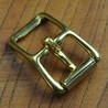 舟型 バックル 真鍮製 ローラー付 窪み入