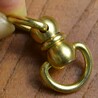 真鍮製 回転カン D型 スイベル