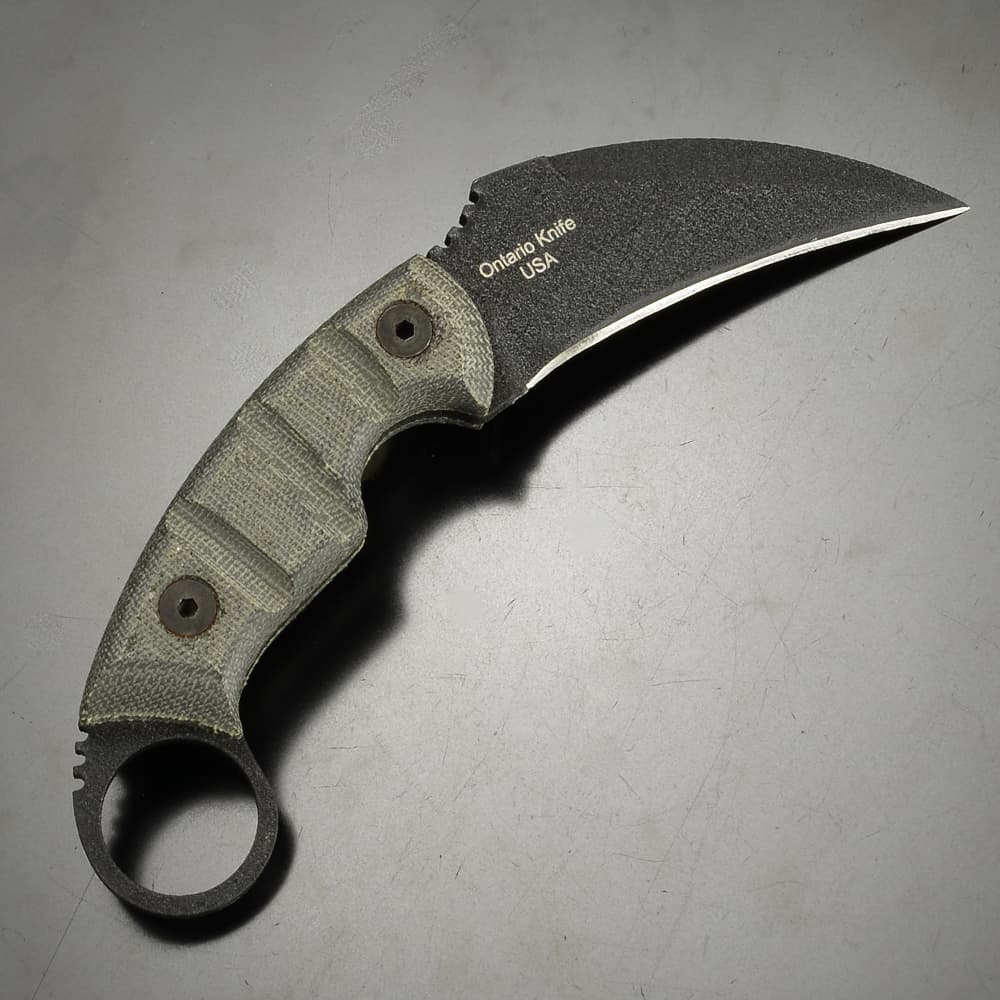 ミリタリーショップ レプマート / ONTARIO カランビット EOD Karambit Knife ハードシース付き