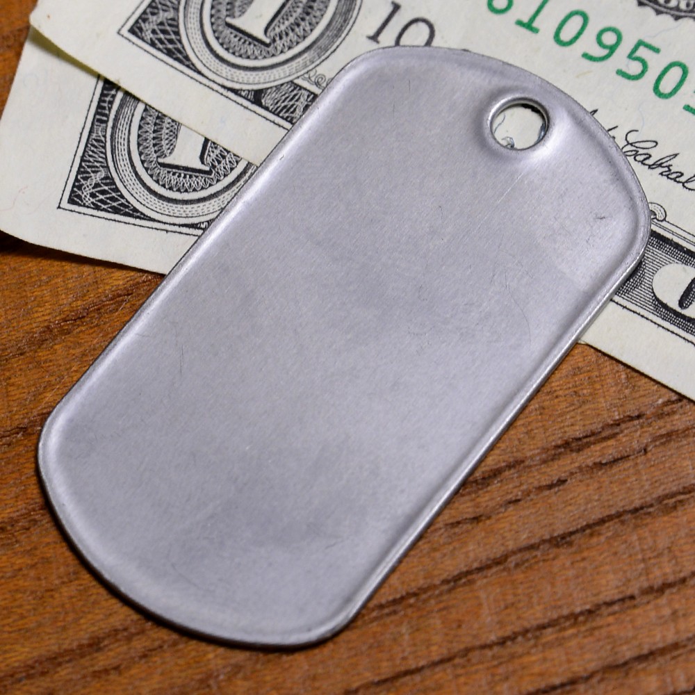 ドッグタグ プレート つや消し ステンレス 8383 | ミリタリーショップ