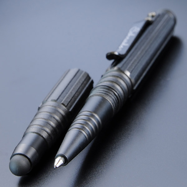 シュレード タクティカル ペン3　ボールペン　万年筆　ブラック　SCHRADE Schrade Tactical Fountain & Rollerball Pen (Black) - Perry Knifeworks