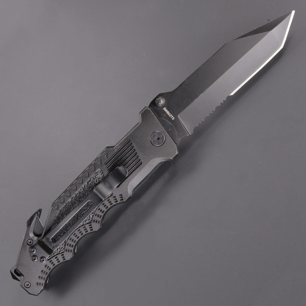 パリーボーダーガード S&W レスキューナイフ Border Guard ボーダーガード 半波刃 タントー