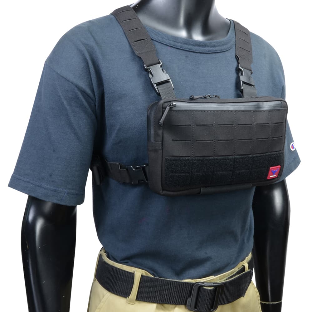 TACBULL タクティカルチェストリグ OX レーザーカットMOLLE 難燃性500D