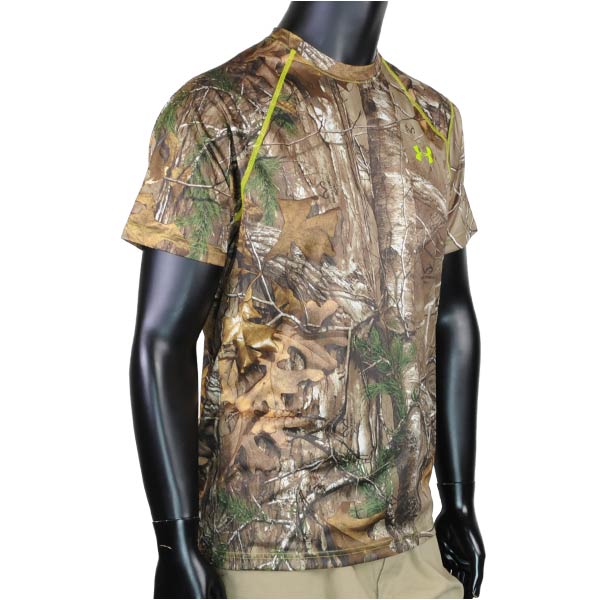 アンダーアーマー Tシャツ 半袖 リアルツリー迷彩 ヒートギア