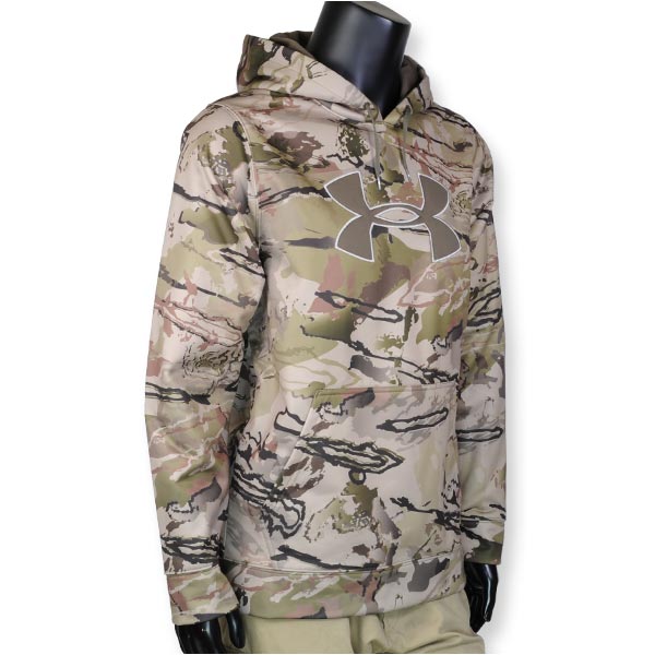 ★【アンダーアーマー／フード／ジップアップ／コールドギア／はっ水／防風/迷彩】 ☆【アンダーアーマー／フード／ジップアップ／コールドギア／はっ水