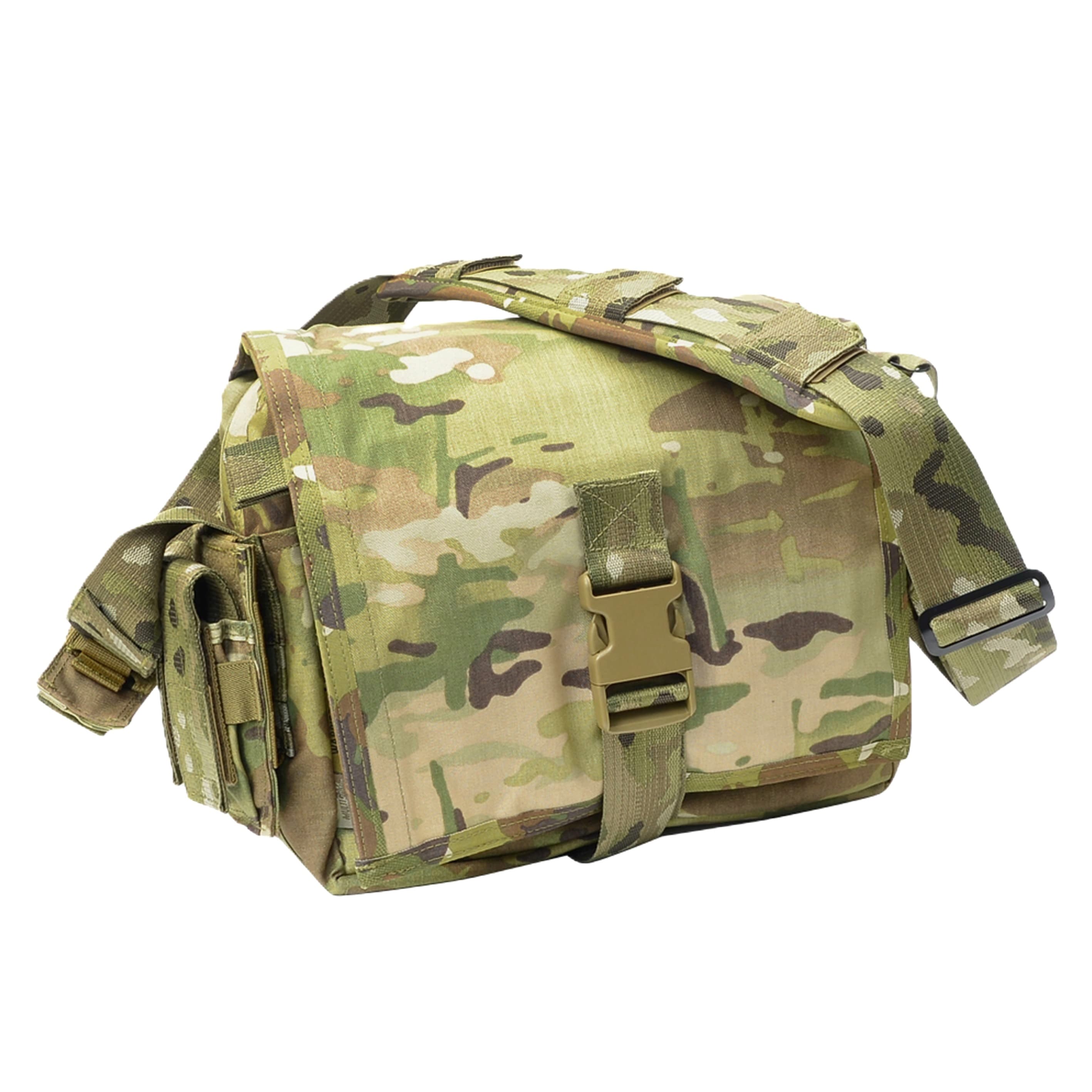 イギリス軍GSRレスピレーター（バッグ＆プラスチックホルダーフレーム付き） Warrior Assault Systems ショルダーバッグ GRAB BAG フラップ式