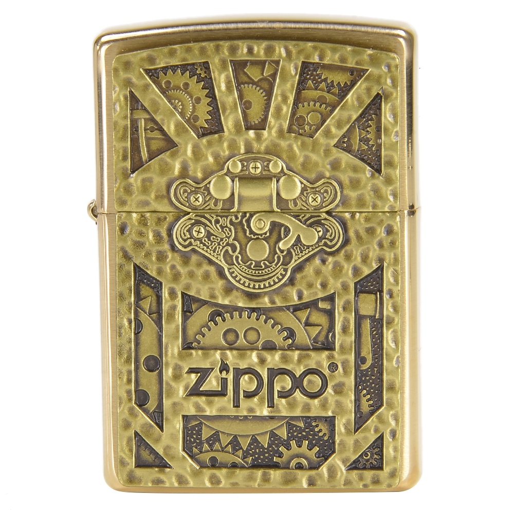 ミリタリーショップ レプマート Zippo スチームパンクエンブレム ブラッシュドブラス