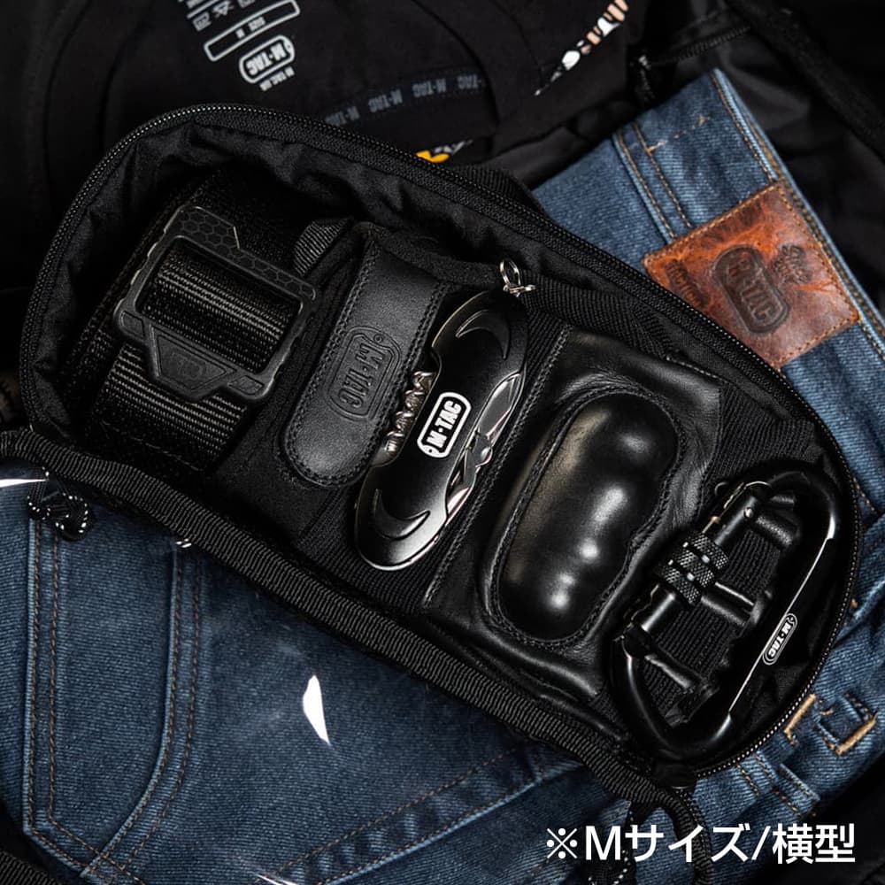 M-TAC ユーティリティーポーチ Transparent Elite オーガナイザー 両面