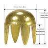 ラウンド型 スタッズ 4爪 ブラス