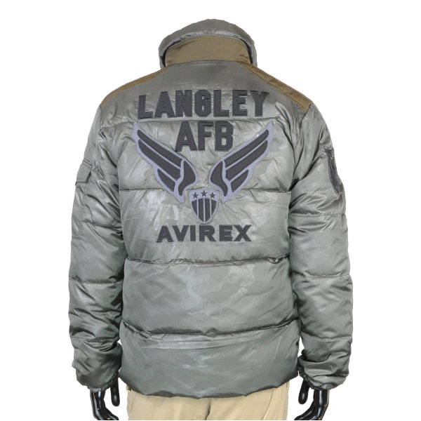 AVIREX ミリタリージャケット 迷彩 LANGLEY AFB シャドーカモ