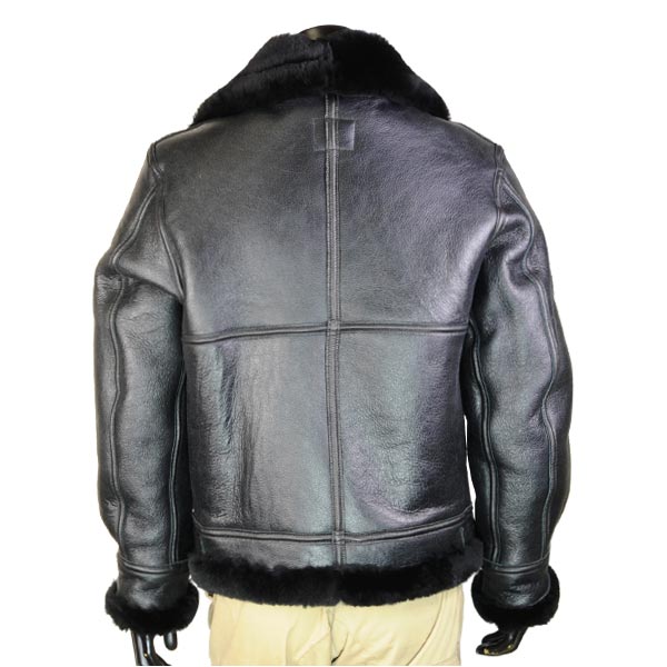 【定価10万】AVIREX B-3 ムートン フライトジャケット ブラック AVIREX B-3 フライトジャケット ムートン ブラック [ 38サイズ