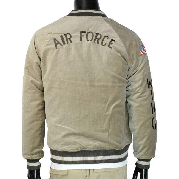 AVIREX LTD U.S. Air Force スエットスタジャン前後刺繍