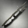 Knifemaking ナイフブレード Chopper タントー形状 ダマスカス鋼 BL137D