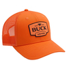 BUCK メッシュキャップ PVCロゴ スナップバック式 ブレイズオレンジ 89190