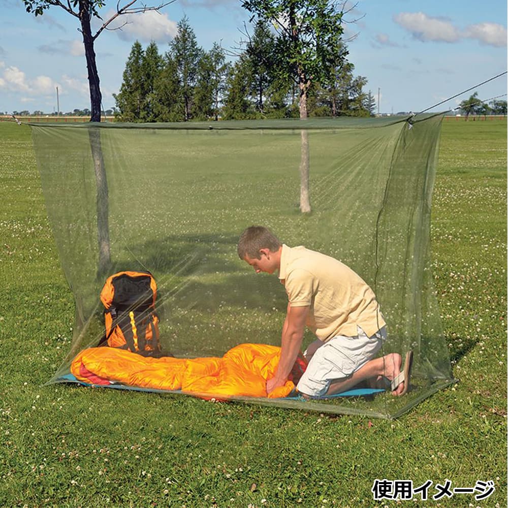 ミリタリーショップ レプマート / COGHLANS 蚊帳 Rectangular モスキートネット 200×81×150cm ポリエステル製