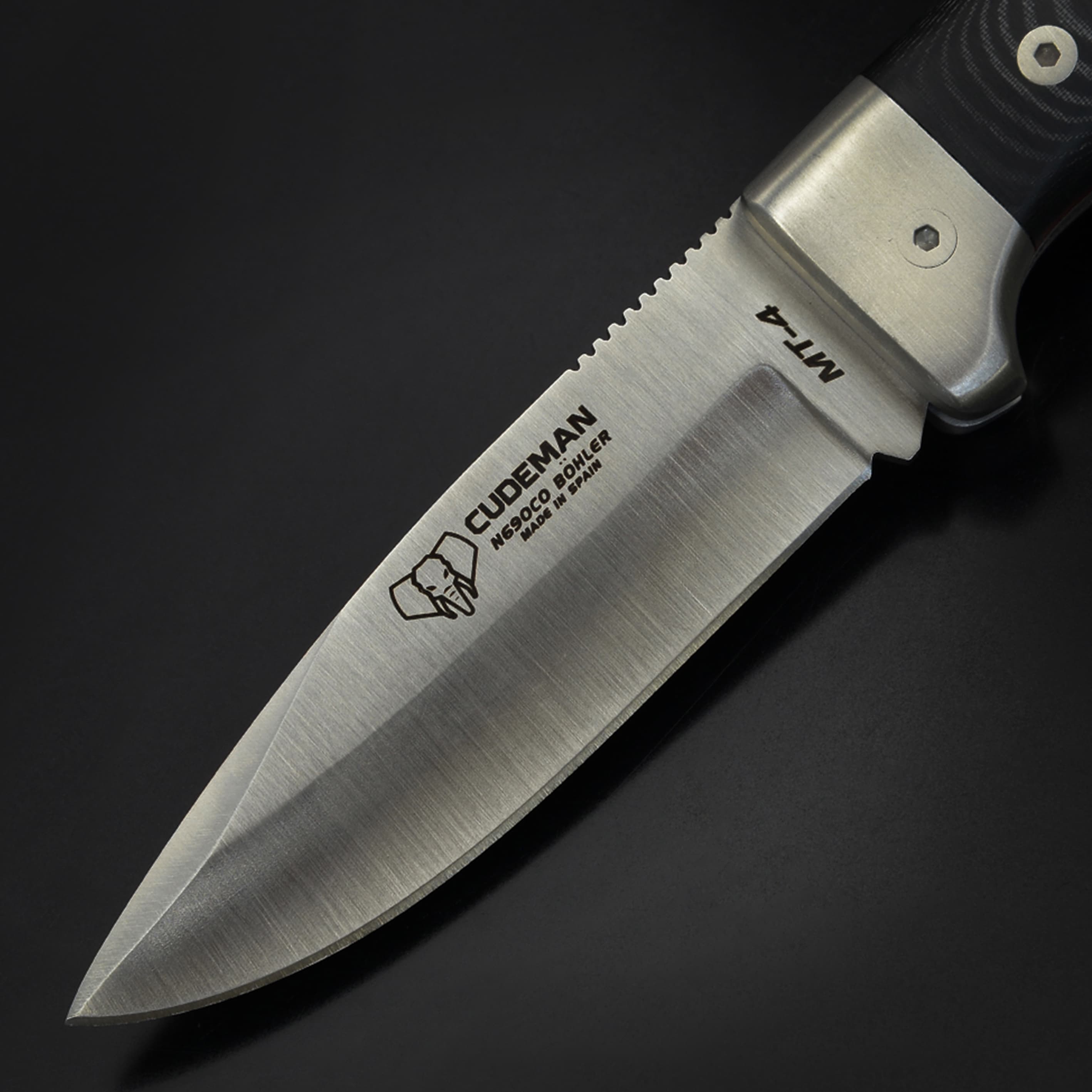 Cudeman 折りたたみナイフ MT-4 ロックバック Micarta 384-MF 