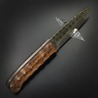 Frost Cutlery アウトドアナイフ 槌目 ワインウッド 全長7.5インチ FVFD122CWW