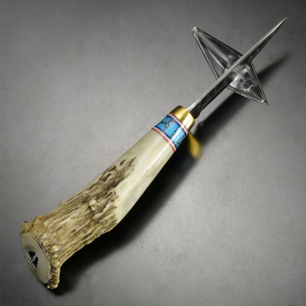 Ken Richardson Knives アウトドアナイフ Hunter Turquoise レザーシース付属[bkrk1403tdpr] Ken Richardson Knives アウトドアナイフ Hunter Turquoise レザー