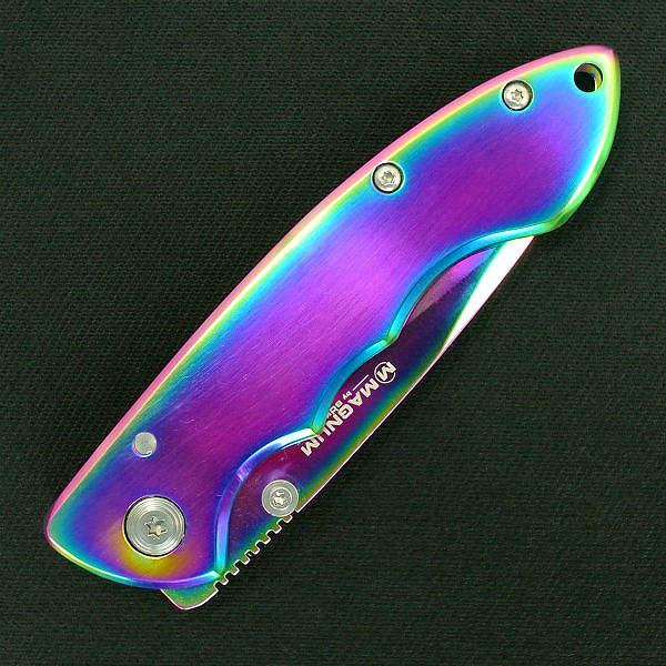 ボーカーマグナム 折りたたみナイフ ブレイズ 虹色 ミリタリーショップ