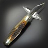 Rough Ryder 折りたたみナイフ 3Blade アンバーボーンハンドル RR106