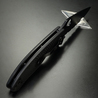 Spyderco 折りたたみナイフ Tenacious ライトウェイト 半波刃 オールブラック C122PSBBK
