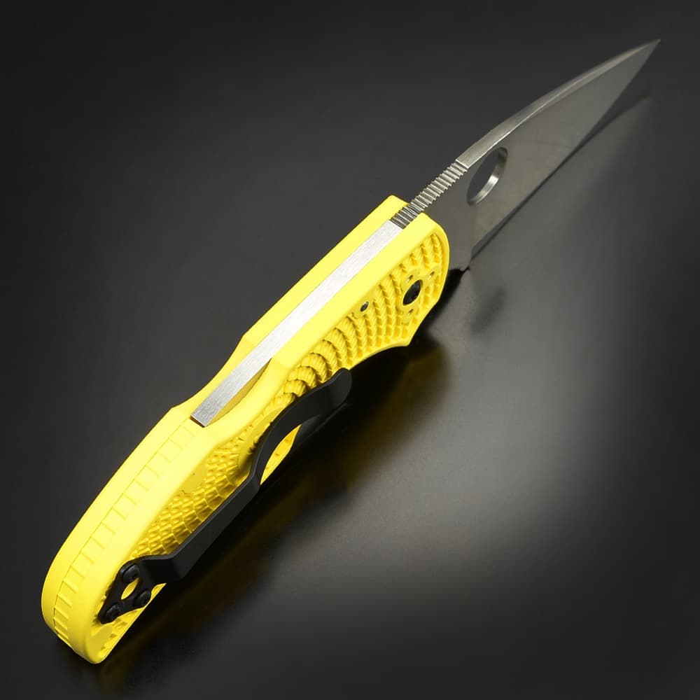 Spyderco 折りたたみナイフ Native 5 Salt 直刃 CPM マグナカット鋼 