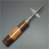 ハンティングナイフ DM1082 モザイク ダマスカス鋼 オリーブウッド