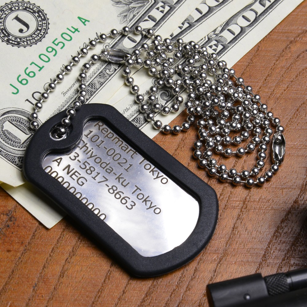 戦艦大和　ドッグタグ　ステンレス ミリタリー仕様 ステンレス ドッグタグ クラシック 1枚組み 認識票