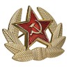 ロシア軍放出品 バッジ 帽章 ソ連標章 ウシャンカ用