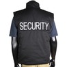 セキュリティベスト 中綿 ボディウォーマー ブラック