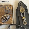 ワッシャー 真鍮製 弾丸刻印入り トルクスネジ付属 ハンドクラフト材