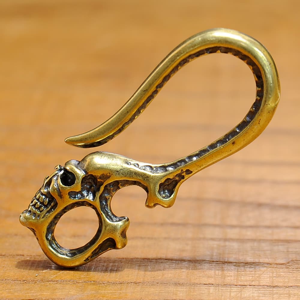 釣り針フック 真鍮 スカル 小 | ミリタリーショップ レプマート