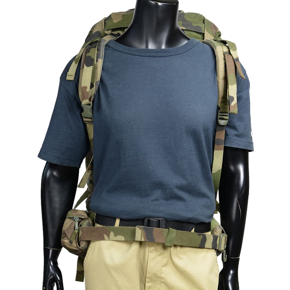 ミリタリー（フランス放出品）バックパック 大容量 2段階式大容量収納 フランス軍放出品 F-2バックパック 90L CCE迷彩 | ミリタリーショップ
