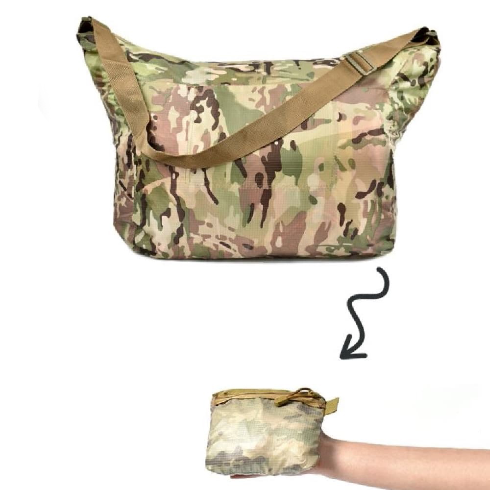 ショルダーバッグ 大容量 ポケッタブル 防水 マルチカム ミリタリー