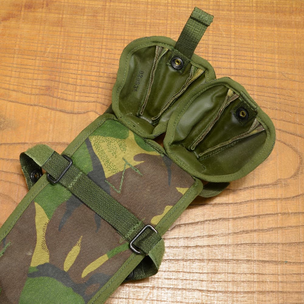 イギリス軍放出品 グレネードポーチ 2個収納 ライフルグレネード用 DPM