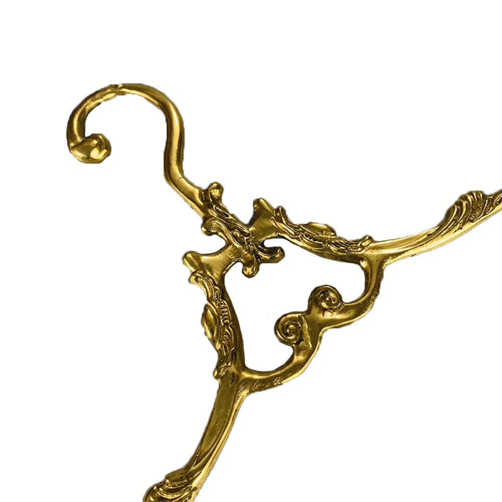 ハンガー 真鍮製 クラシックデザイン 花柄 デコラティブハンガー