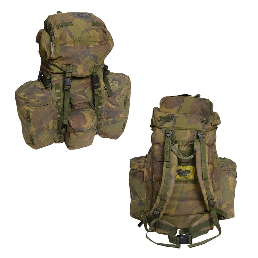 イギリス軍放出品 バックパック DPM迷彩 MOLLE対応 サイドポーチ搭載