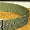 チェコ軍放出品 コットンベルト OD ピンベルトバックル 8穴