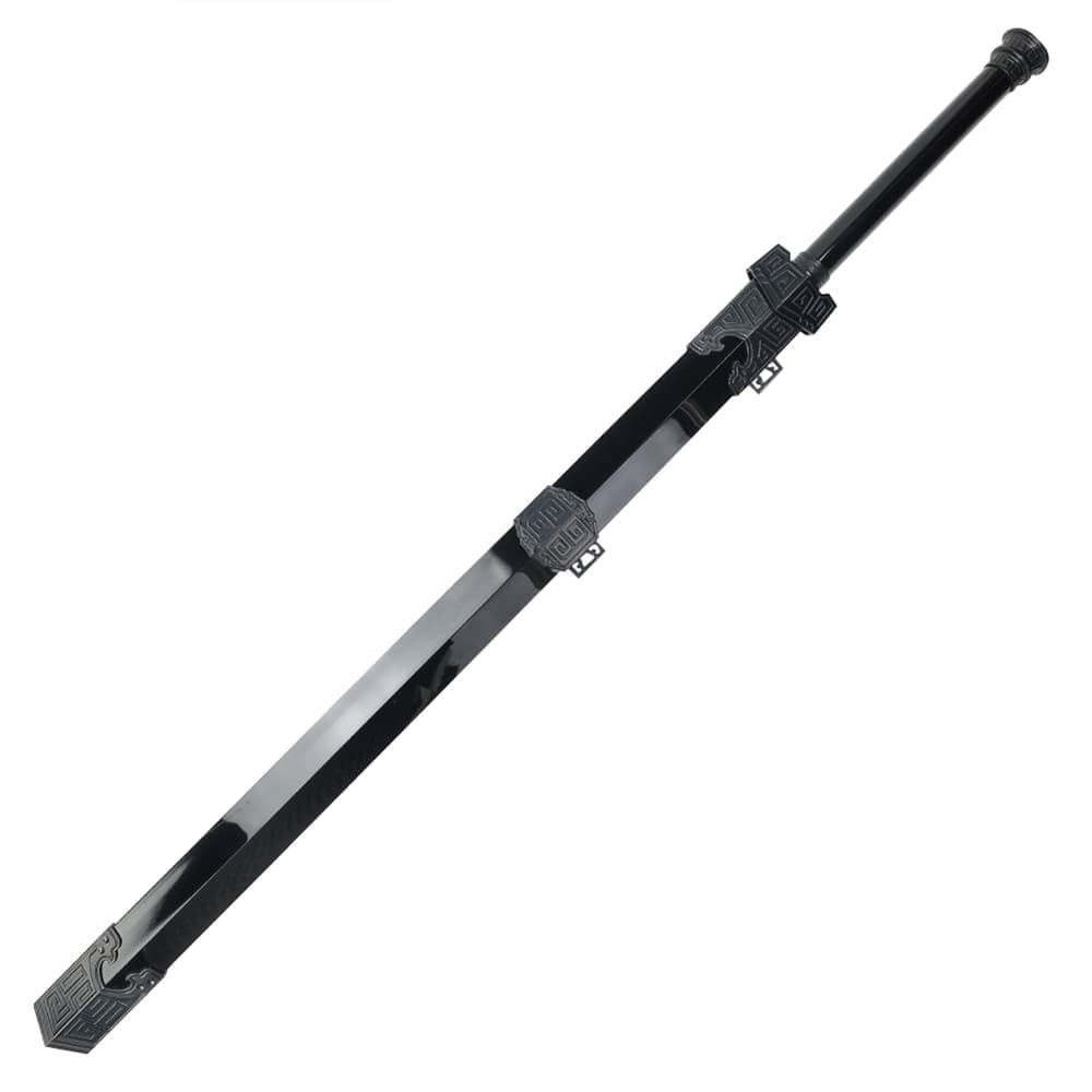 中国剣 ジャン 軽量模造刀 全長 ストラップホール 103cm シルバー